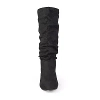 Journee Collection Womens Rebecca Wide Calf Slouch Boots