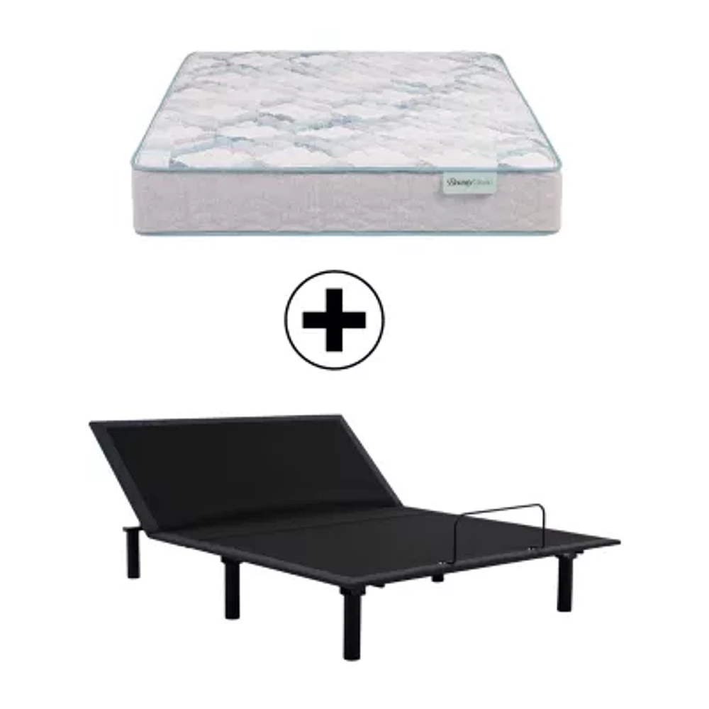 BeautySleep Dream Weaver 11.5" Firm Tight Top - Mattress + Adjustable Base