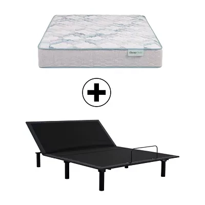 BeautySleep Dream Weaver 11.5" Firm Tight Top - Mattress + Adjustable Base