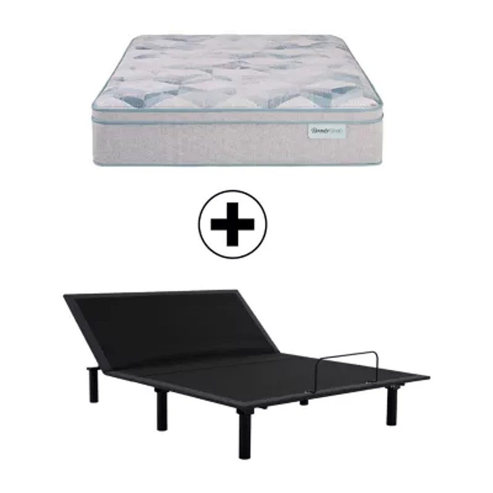 BeautySleep Dream Weaver 14.25" Ultra Plush Pillow Top - Mattress + Adjustable Base