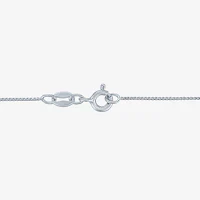 Dolphin Heart (Gh / Si2 I1) Womens 1/10 CT. T.W. Lab Grown White Diamond Sterling Silver Heart 18 Inch Pendant Necklace