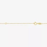 (Gh / Si2 I1) Womens 1/10 CT. T.W. Lab Grown White Diamond 14K Gold Over Silver Flower 16 Inch Pendant Necklace