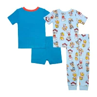 Boys Paw Patrol Crew Neck Short Sleeve 4-pc. Pajama Sets