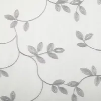 Regal Home Meadow Rod Pocket Embroidered Sheer Single Curtain Panel