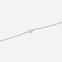 Silver Treasures 14K Gold Over Silver 9 Inch Box Ankle Bracelet