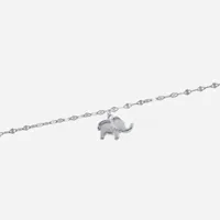 Silver Treasures Elephant Sterling Silver Ankle Bracelet