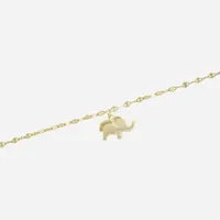 Children's 14K Yellow Gold Over Silver Rope Chain Bracelet - JCPenney