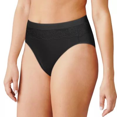Bali Beautifully Confident With Leak Protection Average + Full Figure Period Resistant High Cut Panty Dfllh1