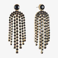 Bijoux Bar Gold Tone Glass Drop Earrings