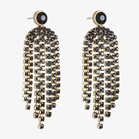 Bijoux Bar Gold Tone Glass Drop Earrings