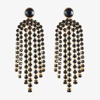 Bijoux Bar Gold Tone Glass Drop Earrings