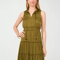 MSK Womens Sleeveless Fit + Flare Dress