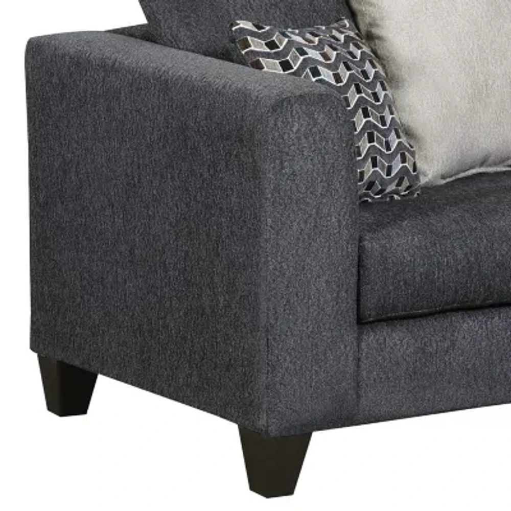 Covington 2-Piece Chenille Left-Arm Sofa Sectional with Chaise
