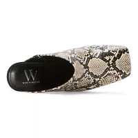 Worthington Womens Each Square Toe Mules