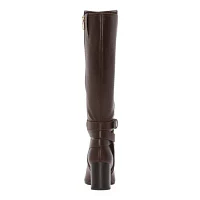 Liz Claiborne Womens Hemlock Block Heel Riding Boots