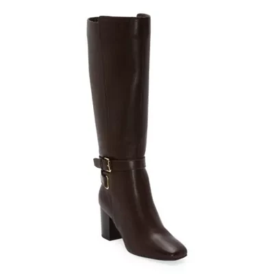 Liz Claiborne Womens Hemlock Block Heel Riding Boots