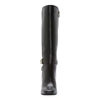 Liz Claiborne Womens Hemlock Block Heel Riding Boots