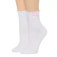 Arizona Lettuce Edge 2 Pair Crew Socks Womens