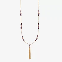 Liz Claiborne Beaded Womens Zinc Pendant Necklaces