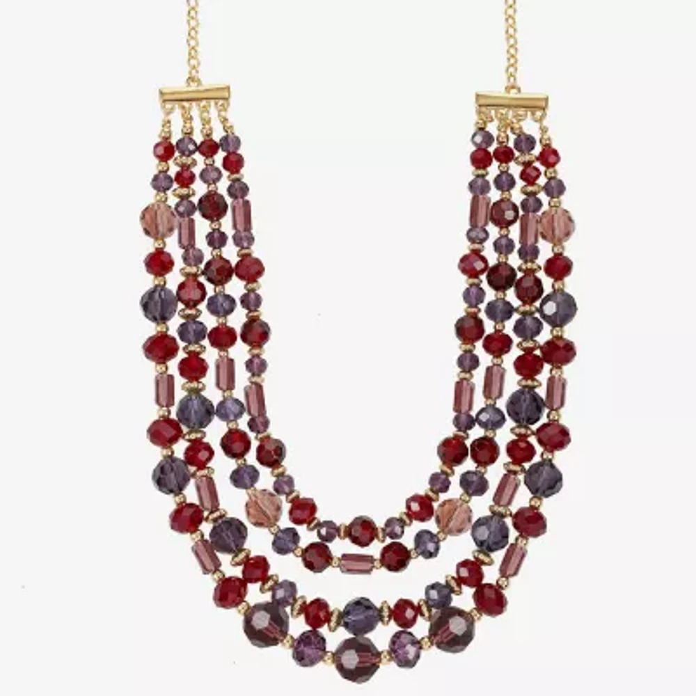 Liz Claiborne Layered 17 Inch Rolo Beaded Necklace