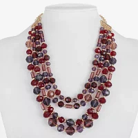 Liz Claiborne Layered 17 Inch Rolo Beaded Necklace