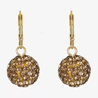 Monet Jewelry Glass Round Drop Earrings