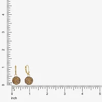 Monet Jewelry Glass Round Drop Earrings