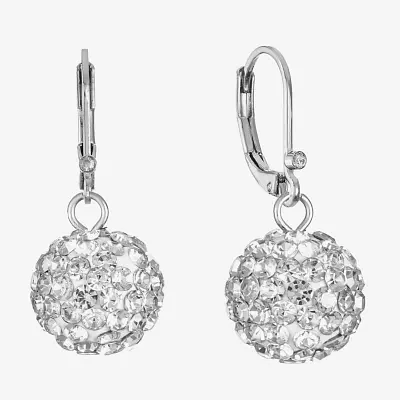 Monet Jewelry Glass Round Drop Earrings