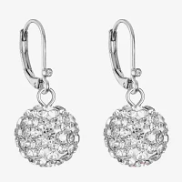 Monet Jewelry Glass Round Drop Earrings
