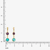 Liz Claiborne Beaded Double Womens Round Hypoallergenic Drop Earrings