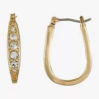 Liz Claiborne Glass Hoop Earrings