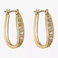 Liz Claiborne Glass Hoop Earrings