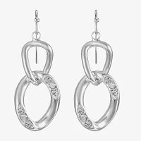 Liz Claiborne Double Womens Glass Drop Earrings
