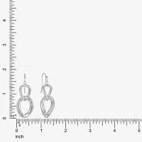 Liz Claiborne Double Womens Glass Drop Earrings