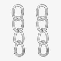 Liz Claiborne Linear Womens Glass Drop Earrings
