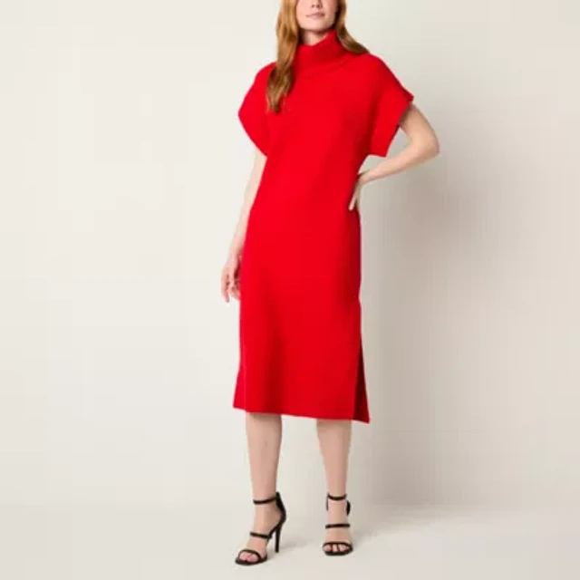 Home | Worthington Womens Short Sleeve Midi Sweater Dress at Plaza Las  Americas in San Juan, PR