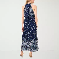 MSK Womens Sleeveless Floral Maxi Dress