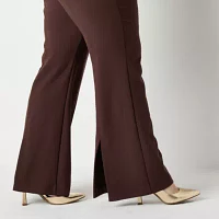 Worthington-Plus Regular Fit Wide Leg Trouser