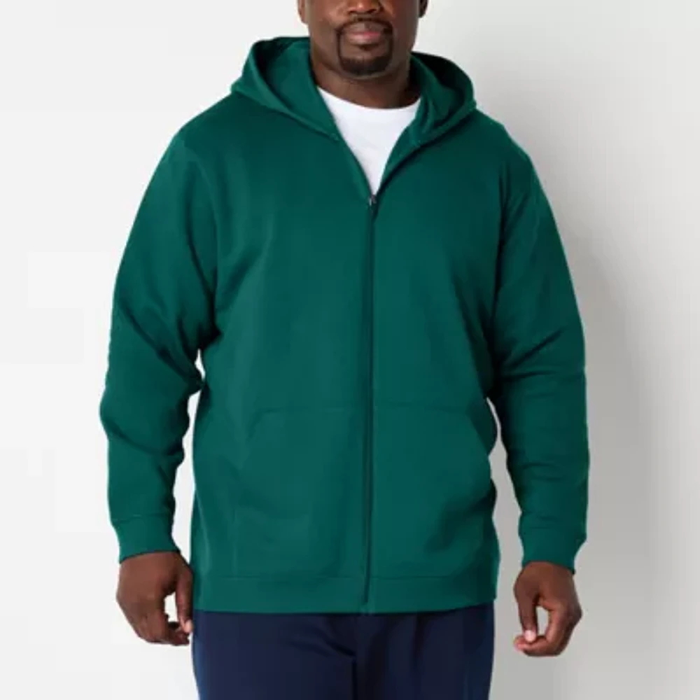 Xersion Big and Tall Quick Dry Cotton Fleece Mens Long Sleeve Hoodie