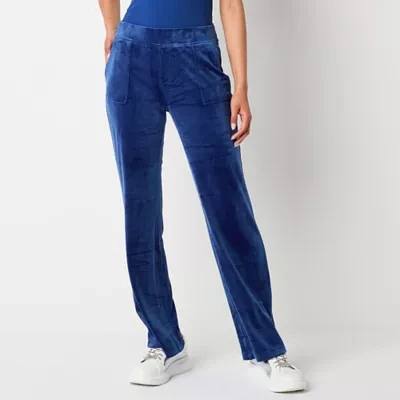 Juicy By Couture Womens Mid Rise Tapered Track Pant-Juniors