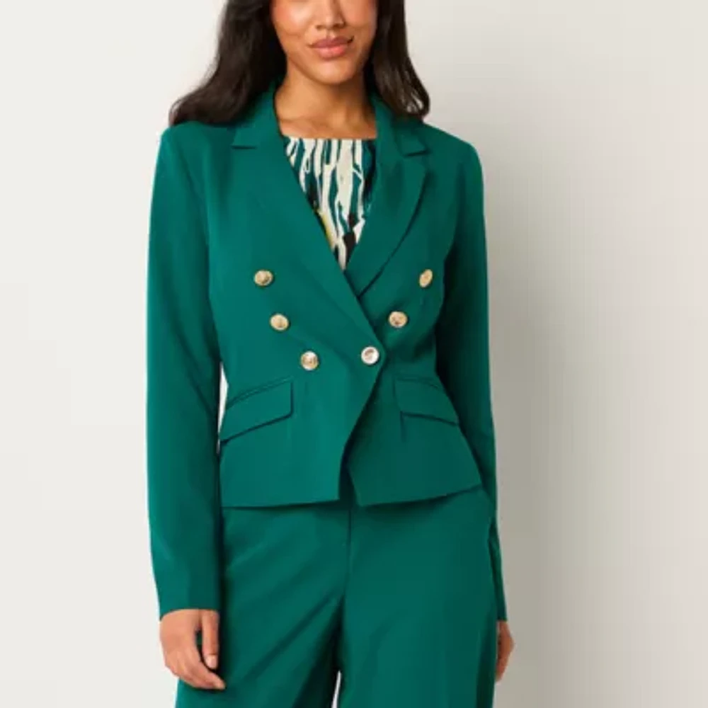 Bold Elements Womens Regular Fit Double Breasted Blazer