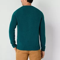 St. John's Bay Cozy Mens Crew Neck Long Sleeve Pullover Sweater