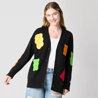 JCPenney x HARIBO Womens Juniors V Neck Long Sleeve Cardigan