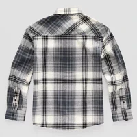 Thereabouts Little & Big Boys Adaptive Long Sleeve Flannel Shirt