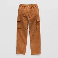 Thereabouts Little & Big Boys Pull-On Corduroy Straight Cargo Pant