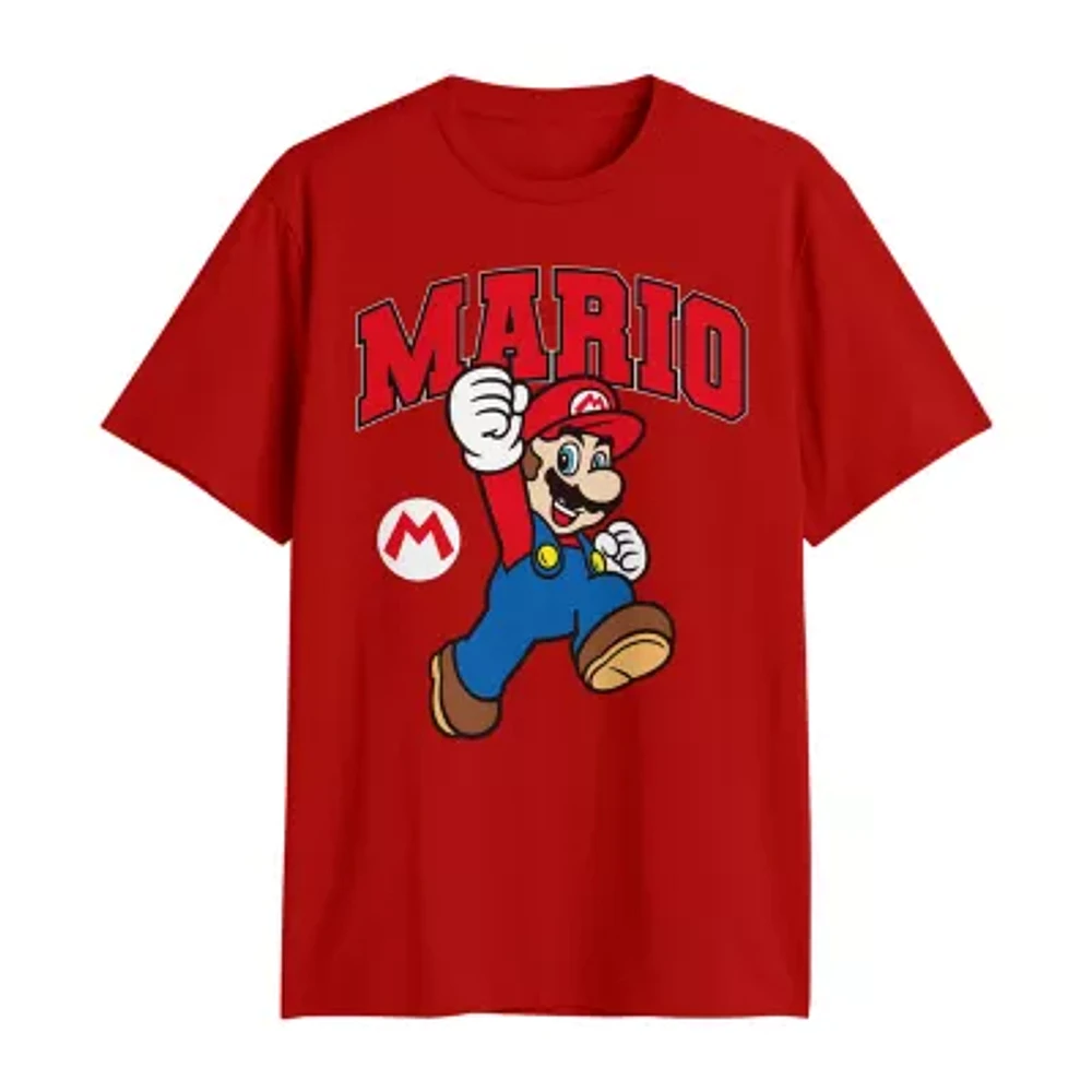 Mens Short Sleeve Super Mario Graphic T-Shirt