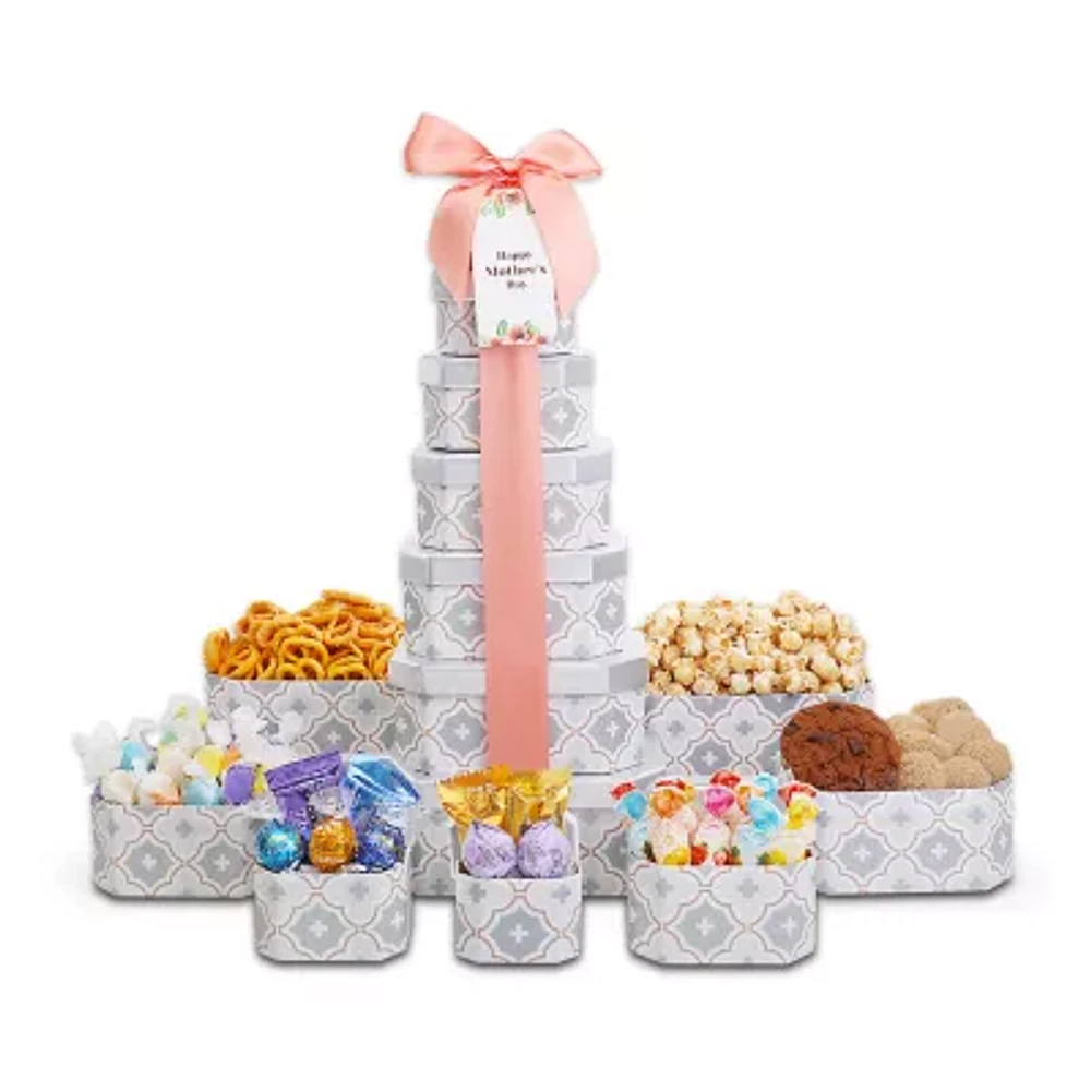 Alder Creek Deluxe Treats Tower For Mom Gift Set