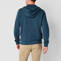 mutual weave Mens Long Sleeve Fleece Zipper Hoodie