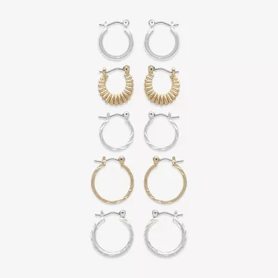 Mixit Womens Hypoallergenic 5 Pair Earring Set