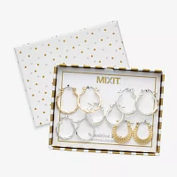 Mixit Womens Hypoallergenic 5 Pair Earring Set
